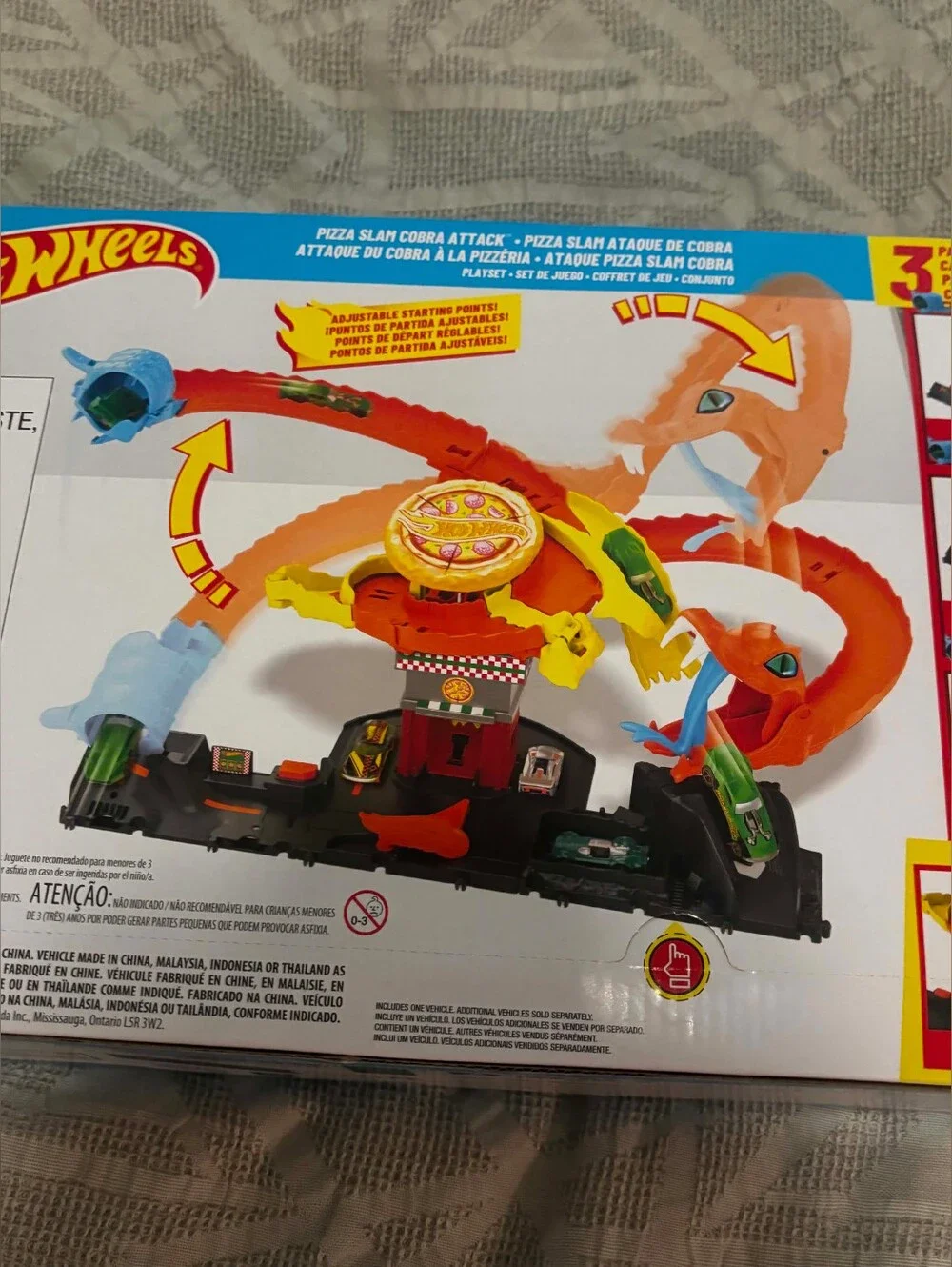Hot Wheels City Pizza Slam Cobra Attack Play Set Brand New